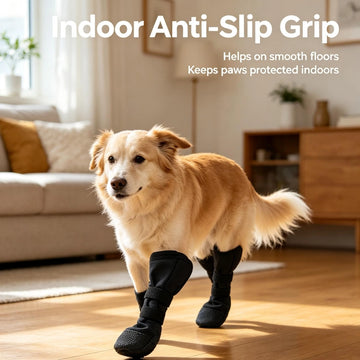 Pawsupport Long Cuff Dog Protective Boot – Anti-Slip Polyester, Post-Surgery Paw Cover, Prevent Licking