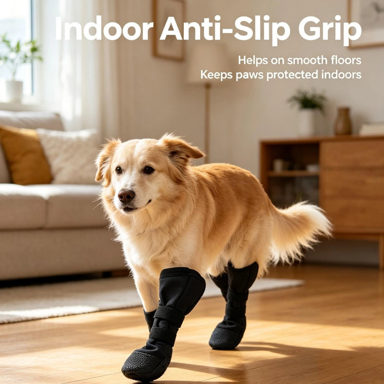 Pawsupport Long Cuff Dog Protective Boot – Anti-Slip Polyester, Post-Surgery Paw Cover, Prevent Licking