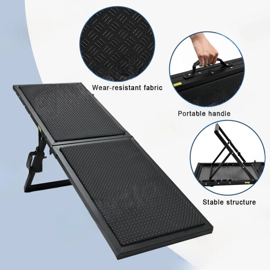 Pawsupport Foldable Dog Stairs – Soft Oxford Foam Steps for Senior Arthritic Small Dogs, Small & Large