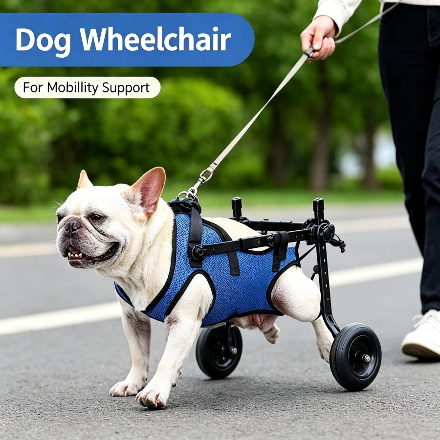 Pawsupport Dog Wheelchair for Hind Legs – Metal Frame Mobility Aid for Disabled Small Medium Dogs PD60260