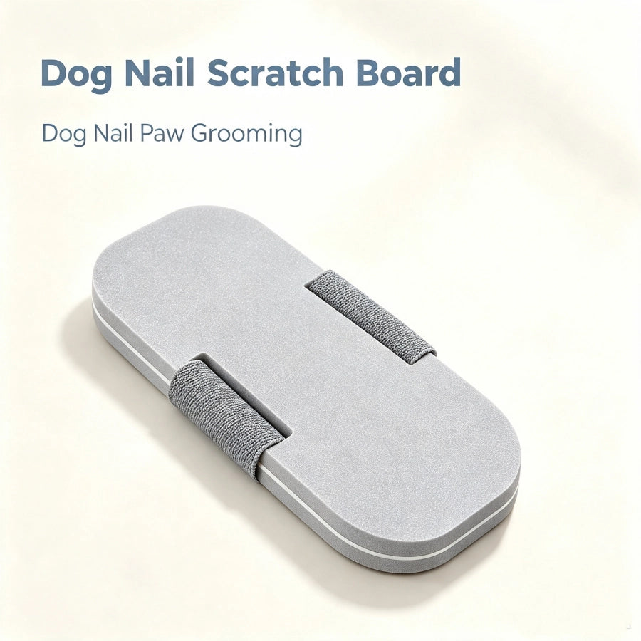 Pawsupport Dog Scratch Board Pad for Senior Dogs – Natural Nail Care, EVA Non-Slip, Small Medium Dogs Grey