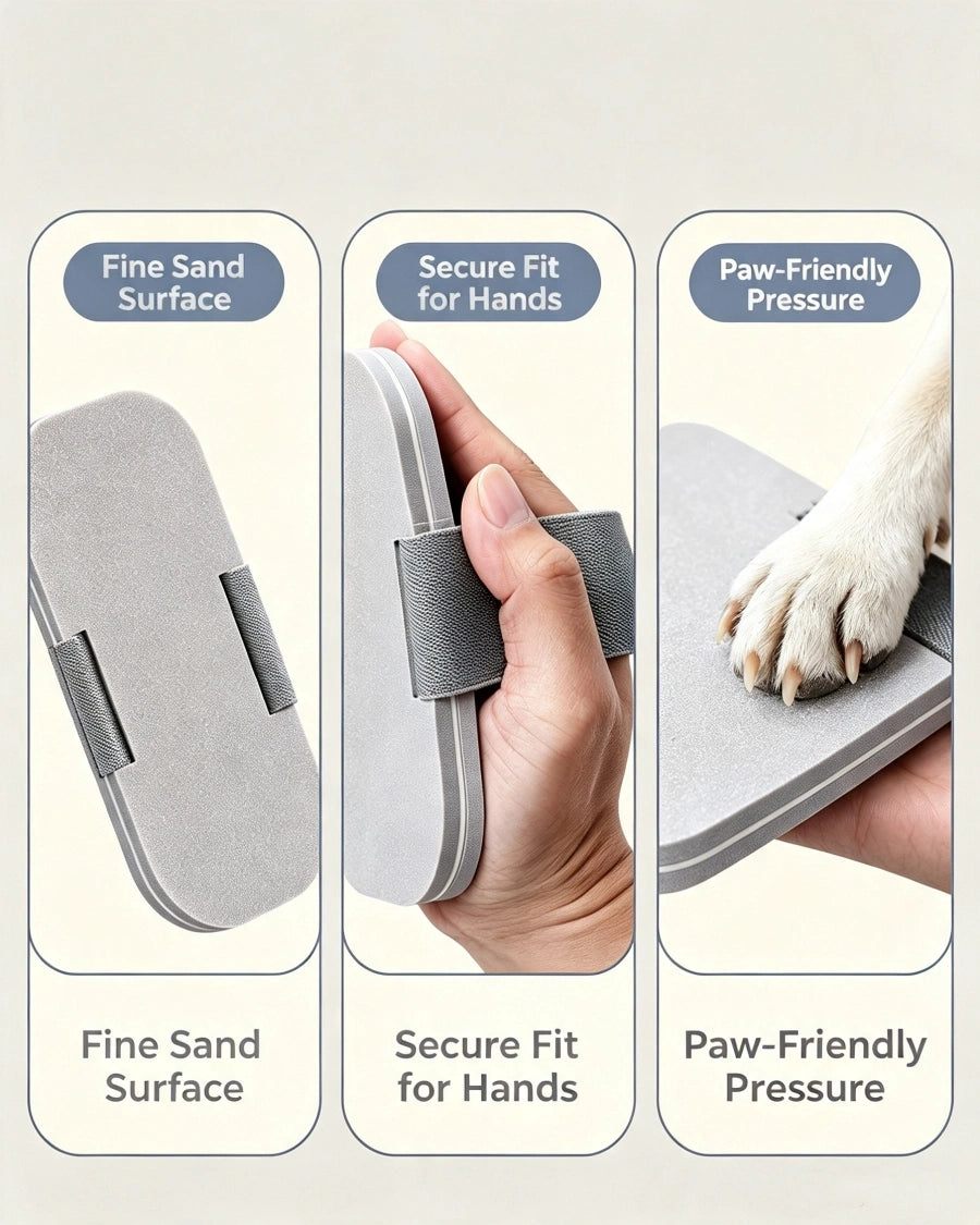 Pawsupport Dog Scratch Board Pad for Senior Dogs – Natural Nail Care, EVA Non-Slip, Small Medium Dogs
