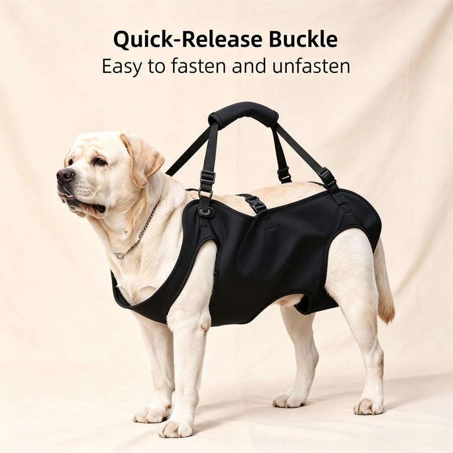 Pawsupport Full Body Dog Support Harness – Oxford Fabric Lift Sling for Senior Injured Arthritic Dogs PD60213