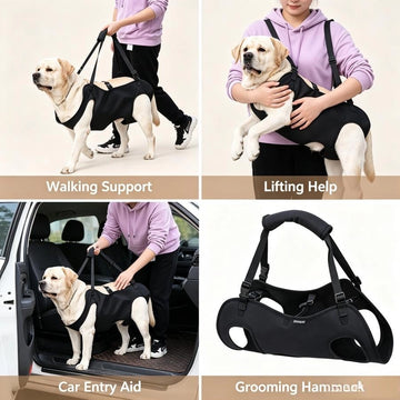 Pawsupport Full Body Dog Support Harness – Oxford Fabric Lift Sling for Senior Injured Arthritic Dogs PD60213